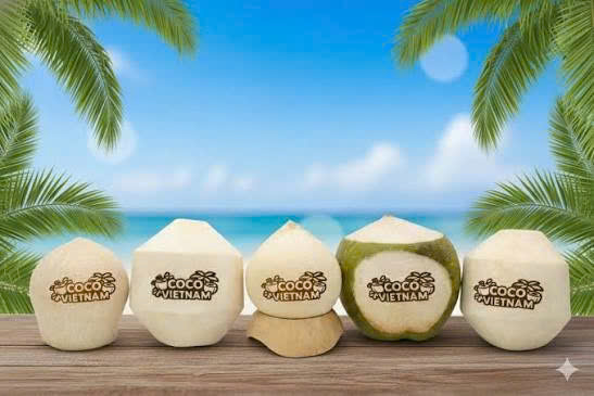 Dừa tươi - Sản phẩm đặc trưng của xứ nhiệt đới