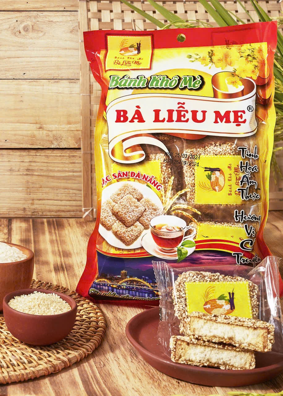 Bánh khô bột mì mè trắng