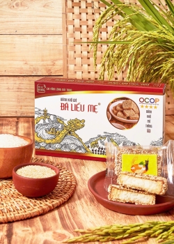 Bánh khô bột mì mè trắng